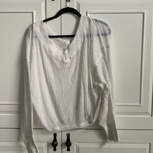 White free people sweater